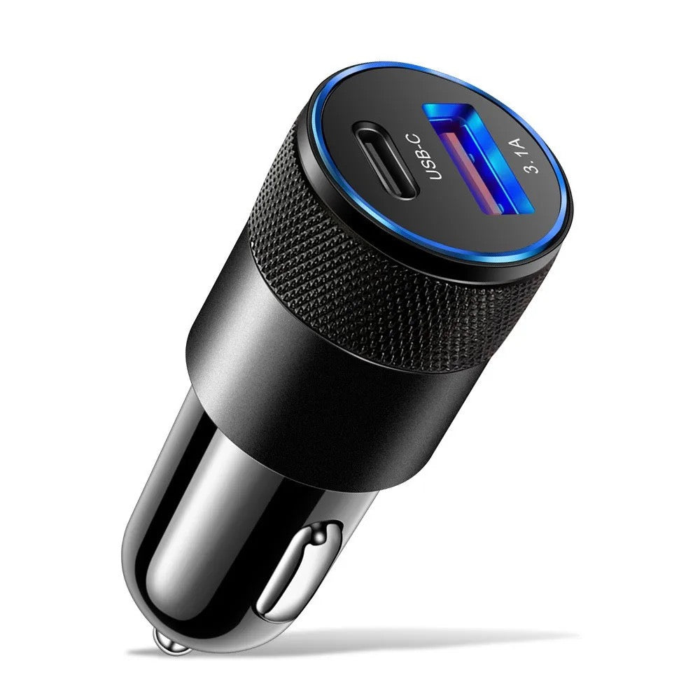 CAR CHARGER TYPE C AND USB