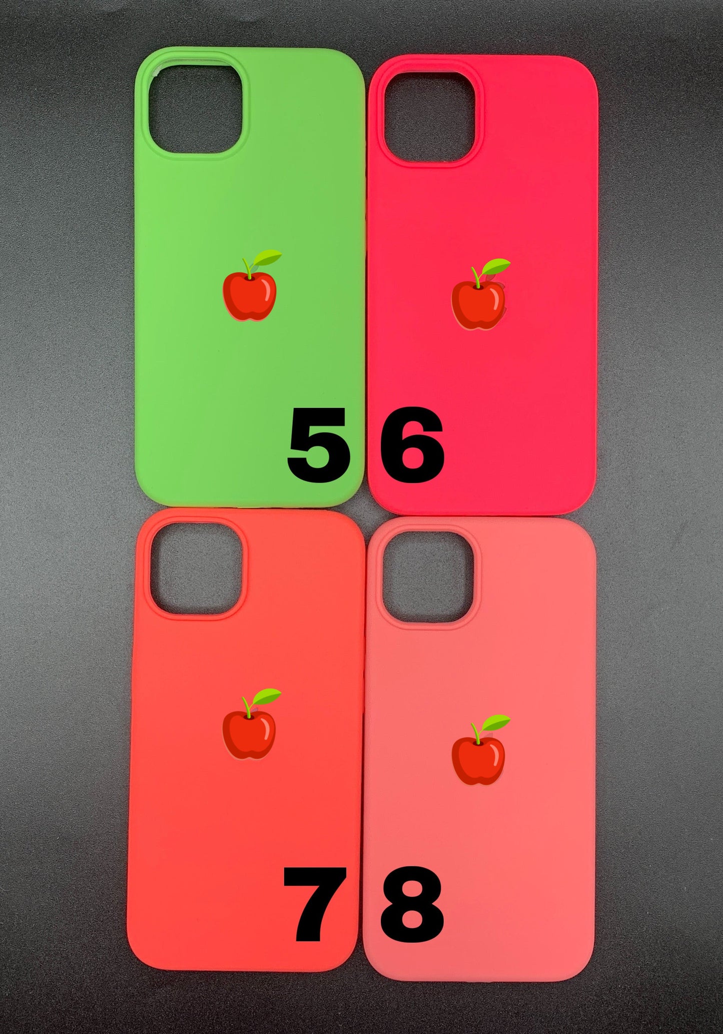 Silicone Cover Desde 15 PRO MAX hasta iPhone 13