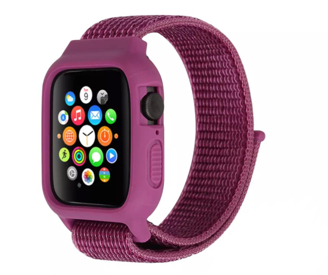 Nylon Band + Full Cover for Apple Watch