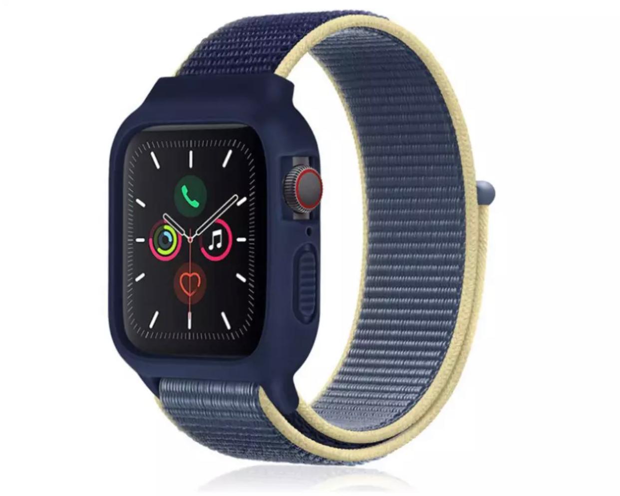 Nylon Band + Full Cover for Apple Watch