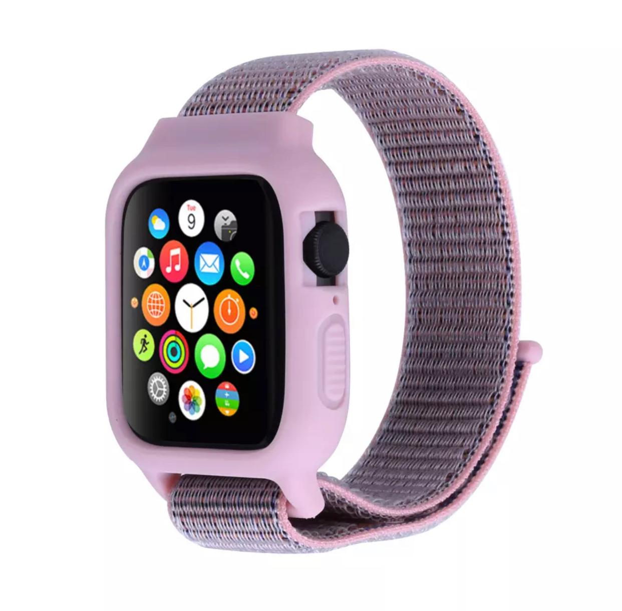 Nylon Band + Full Cover for Apple Watch