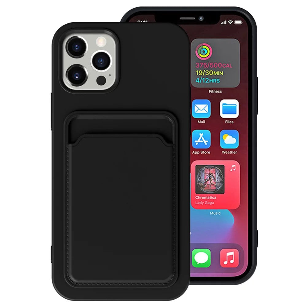 Silicone Card Holder Slot Phone Case