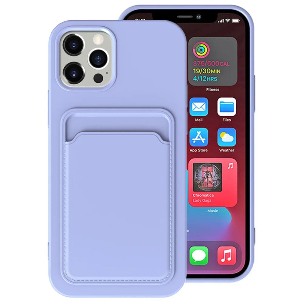 Silicone Card Holder Slot Phone Case