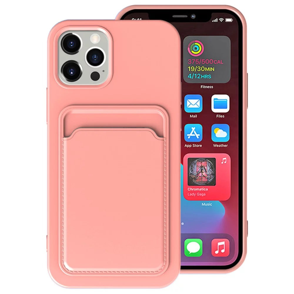 Silicone Card Holder Slot Phone Case