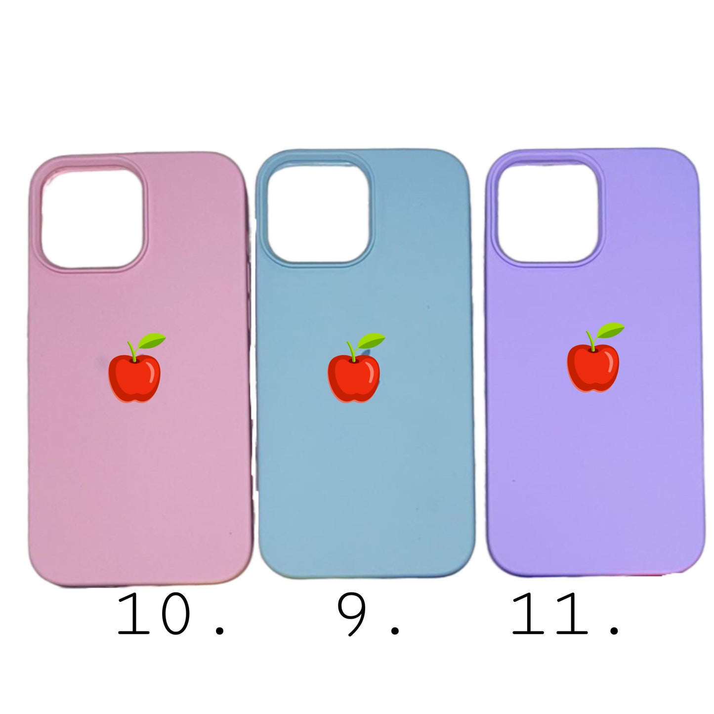 Silicone Cover Desde 15 PRO MAX hasta iPhone 13
