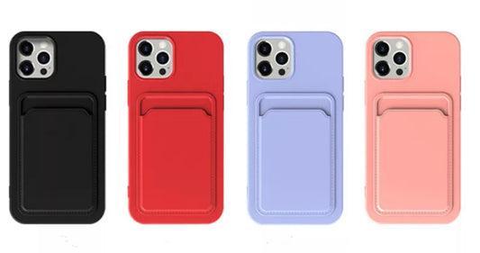 Silicone Card Holder Slot Phone Case