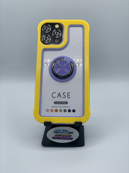 CASE COLOR WITH RING MAGNETIC FOR IPHONE