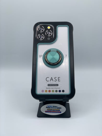 CASE COLOR WITH RING MAGNETIC FOR IPHONE