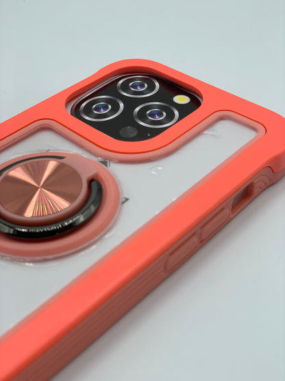 CASE COLOR WITH RING MAGNETIC FOR IPHONE