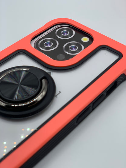 CASE COLOR WITH RING MAGNETIC FOR IPHONE